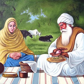 Baba Buddha Jee with Mata Ganga Jee