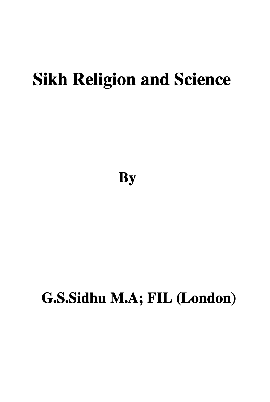 Sikh Religion & Science